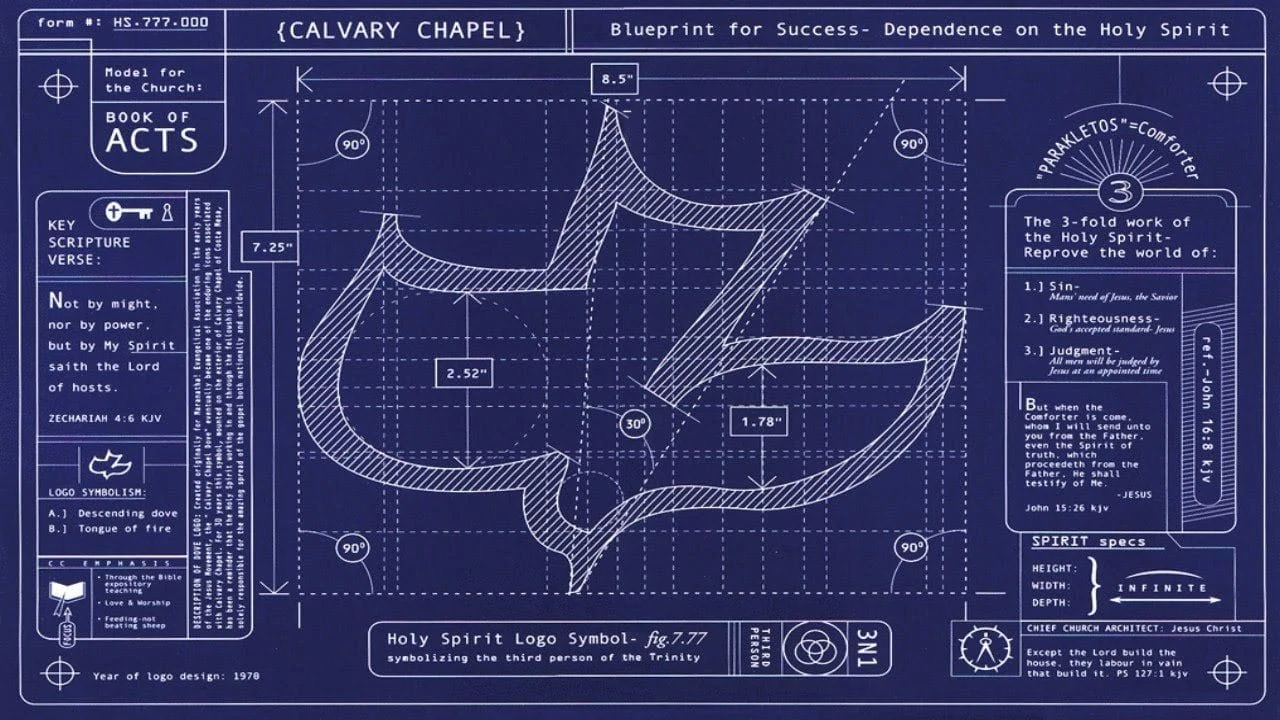 The Maranatha Dove blueprint outlining the Philosophy of ministry of Calvary Chapel.